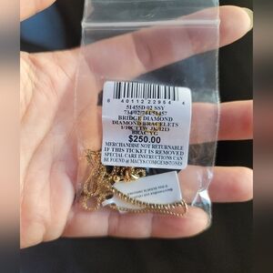 Diamond Bolo Bracelet (1/10 ct. t.w.) in Sterling Silver, 14k Gold-Plated